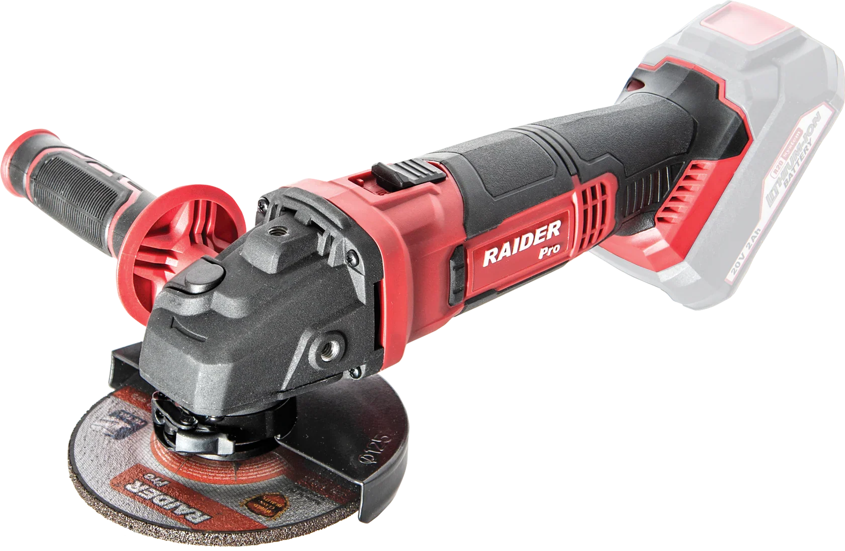 Raider R20 Polizor unghiular Ø125mm 20V SOLO RDP-SAG20 R20 - O baterie, multe posibilitati!