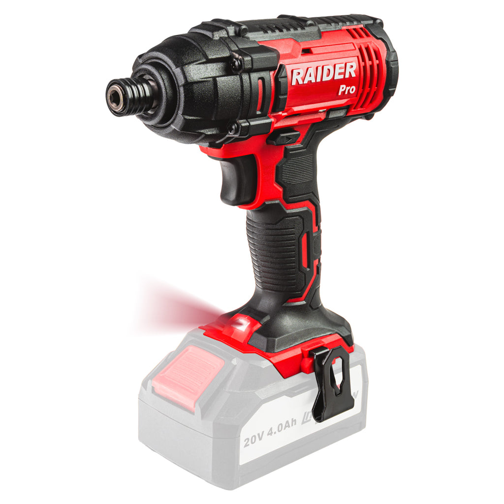 Raider R20 Masina insurubat cu impact 20V HEX1/4" 180Nm SOLO RDP-SHID20 R20 - O baterie, multe posibilitati!