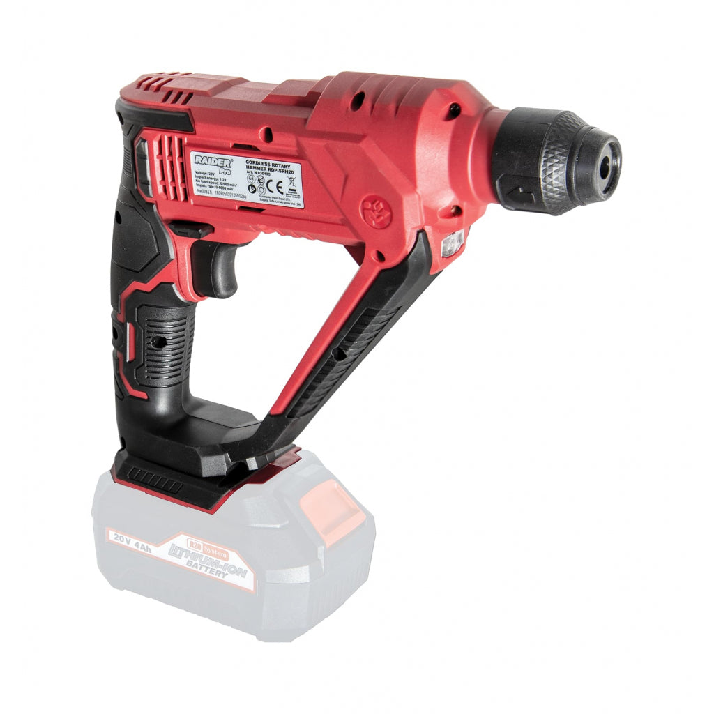 Raider R20 Ciocan rotopercutor SDS 20V SOLO 1.2J RDP-SRH20 R20 - O baterie, multe posibilitati!