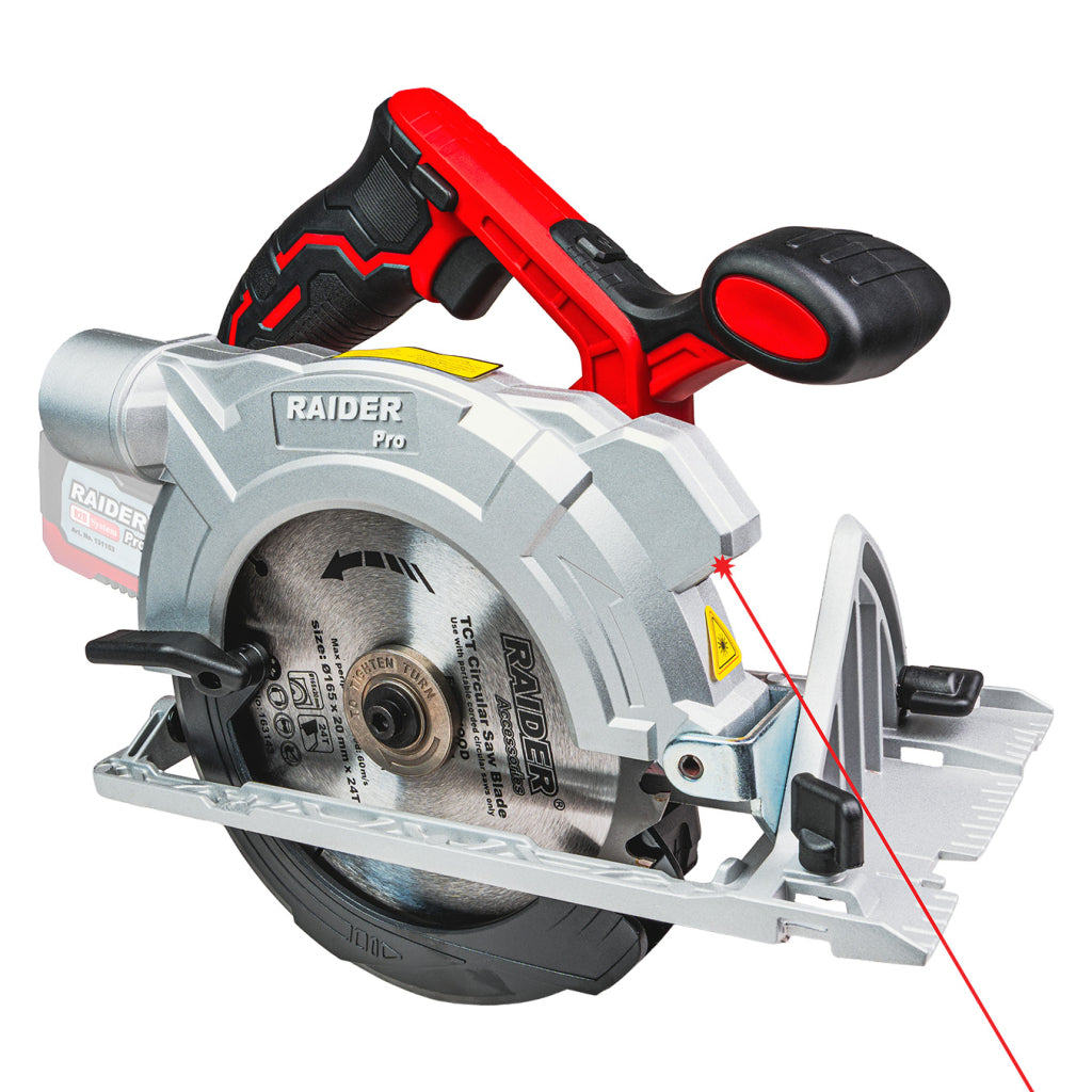 Raider R20 Fierastrau circular de mana 20V Ø165x20mm SOLO RDP-SCS20 R20 - O baterie, multe posibilitati!