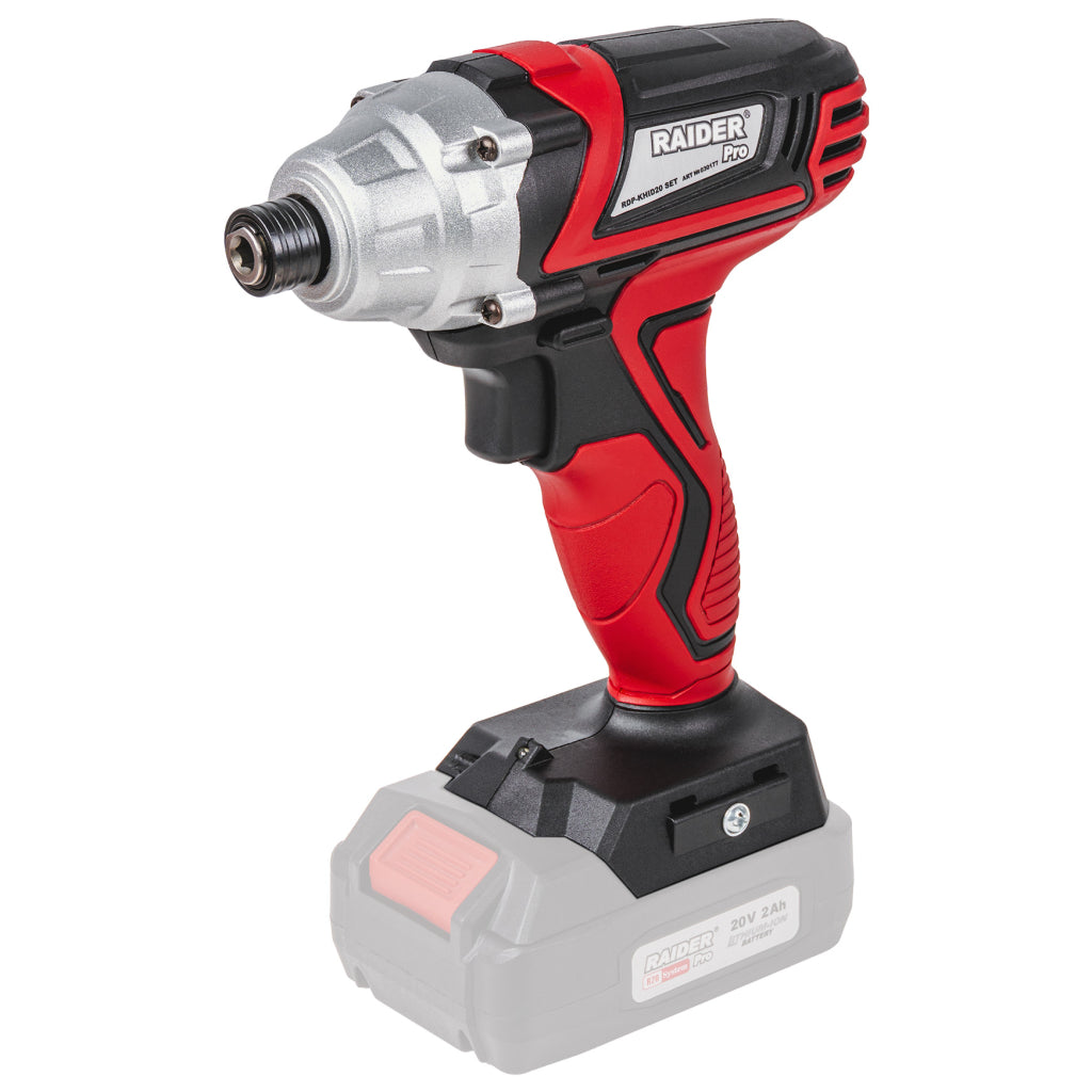 Raider R20 Masina insurubat cu impact 20V HEX1/4" 140Nm SOLO RDP-KHID20 R20 - O baterie, multe posibilitati!