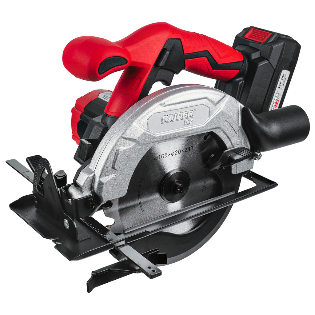 Raider R20 Fierastrau circular de mana 20V Ø165x20mm 2.0Ah RDP-KCS20 R20 - O baterie, multe posibilitati!