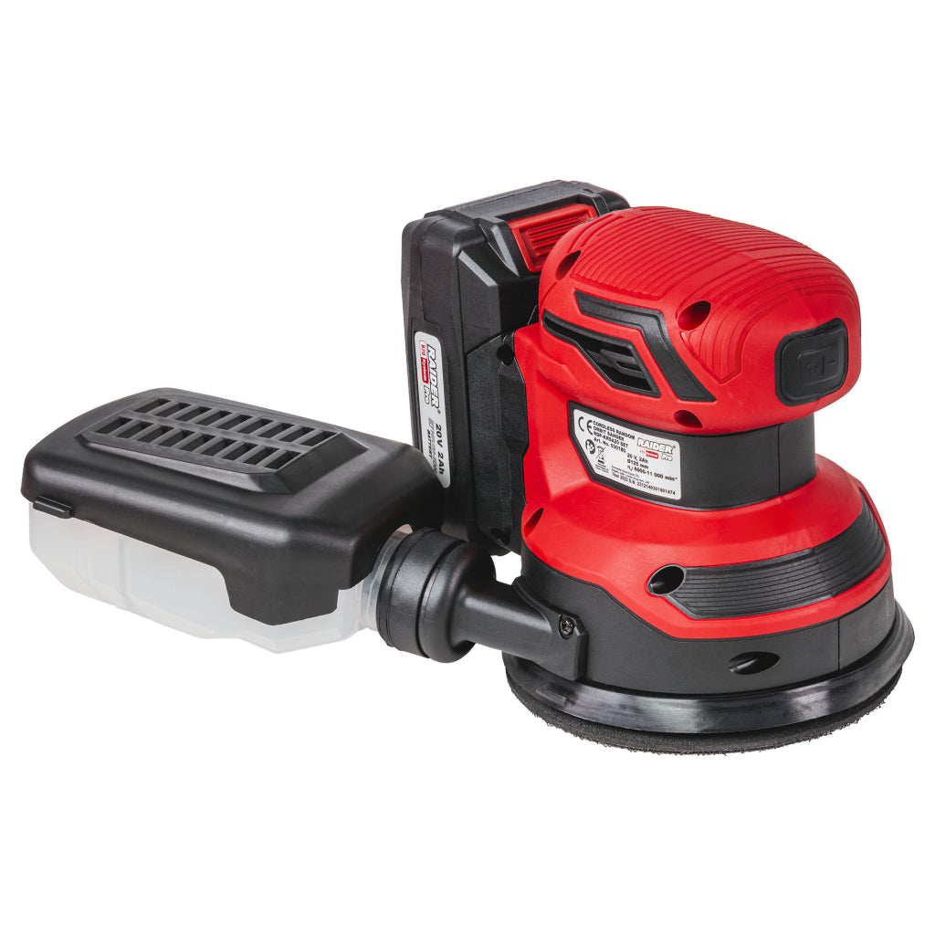 Raider R20 Slefuitor orbital 20V Ø125mm viteza variabila 2.0Ah RDP-KRSA20 R20 - O baterie, multe posibilitati!