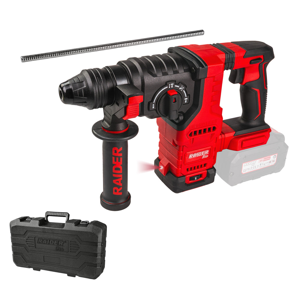 Raider R20 Ciocan rotopercutor SDS 20V SOLO 3J RDP-BBRH20 R20 - O baterie, multe posibilitati!