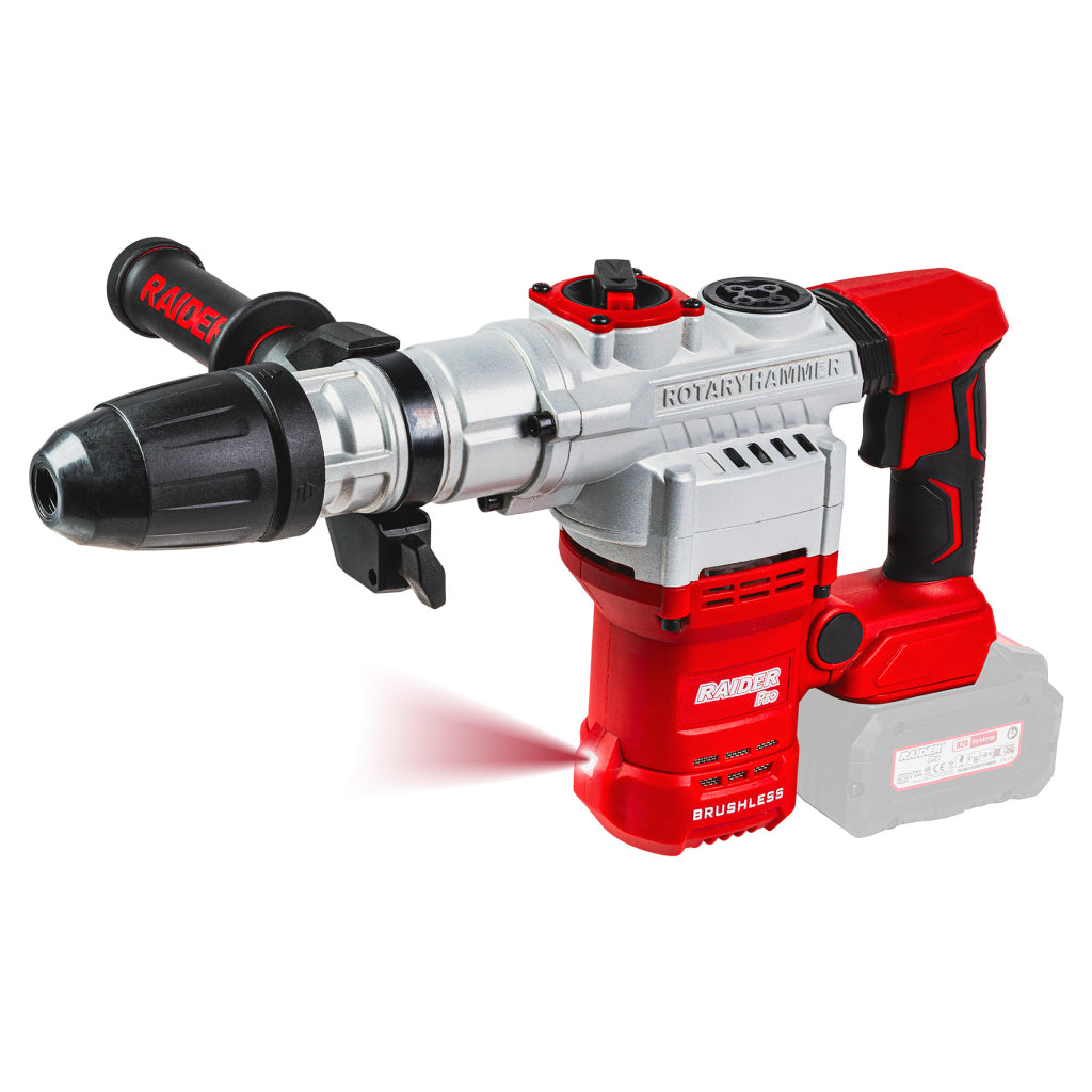 Raider R20 Ciocan Rotopercutor 20V 7J SDS MAX RDP-BMBRH20 Solo R20 - O baterie, multe posibilitati!