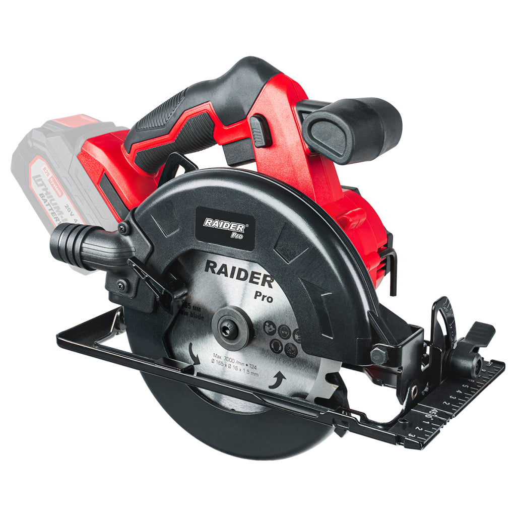 Raider R20 Fierastrau circular de mana Ø165x20mm SOLO RDP-YCS20 R20 - O baterie, multe posibilitati!