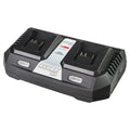Raider R20 Incarcator dual 2x3Ah pentru acumulator 20V R20 - O baterie, multe posibilitati!