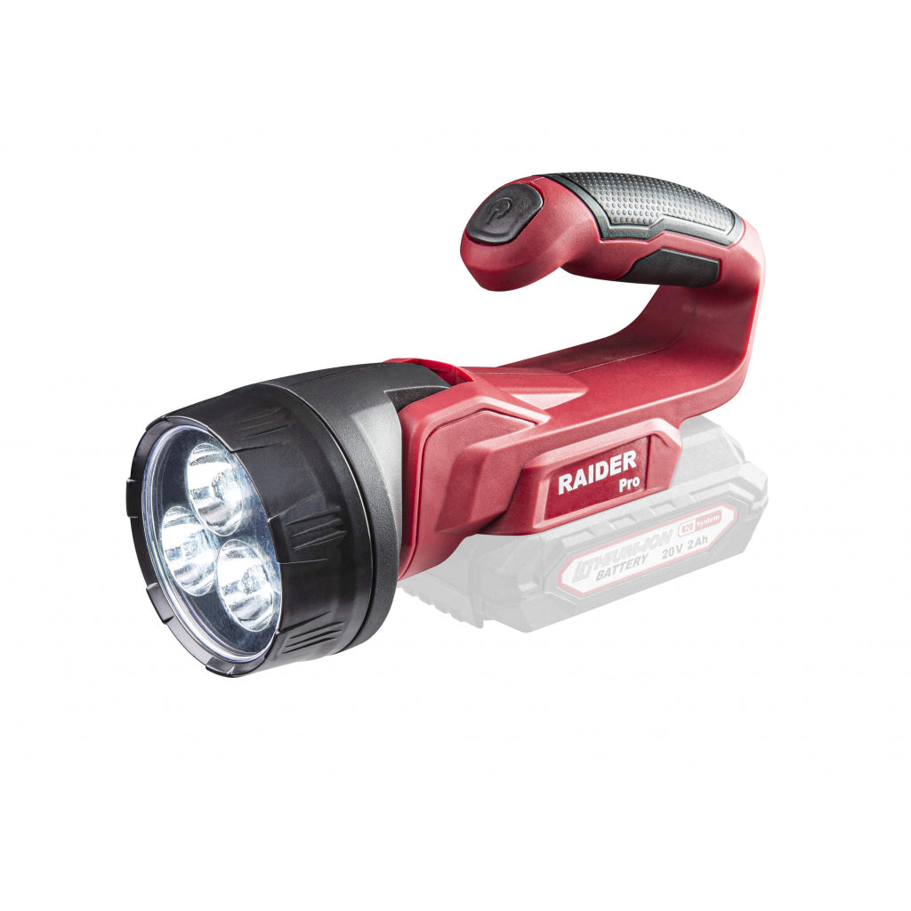 Raider R20 Lanterna si lampa de lucru 20V 3 LED 260lm SOLO RDP-SCLWL20 R20 - O baterie, multe posibilitati!