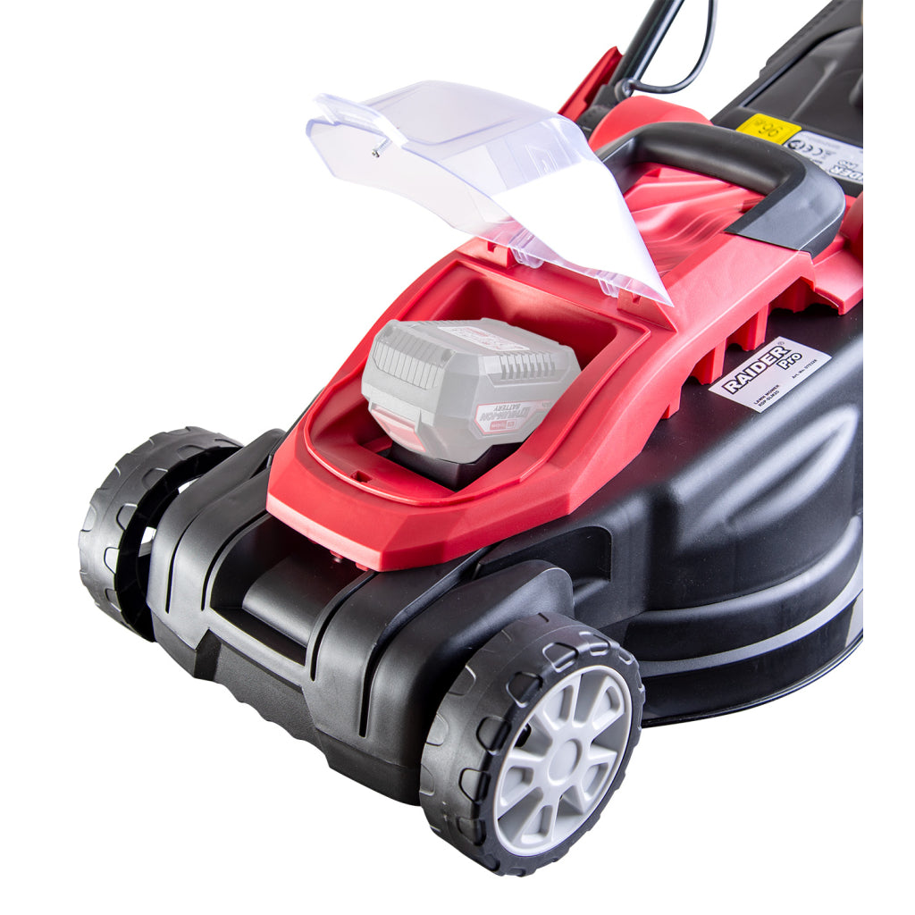 Raider R20 Masina tuns iarba brushless 20V 36cm 35L SOLO RDP-SLM20 R20 - O baterie, multe posibilitati!