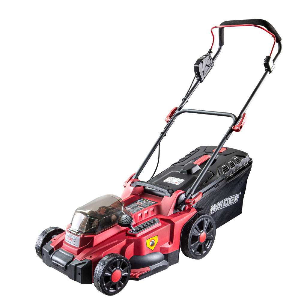 Raider R20 Masina tuns iarba brushless 40V 37cm 35L SOLO RDP-BCLM20 R20 - O baterie, multe posibilitati!