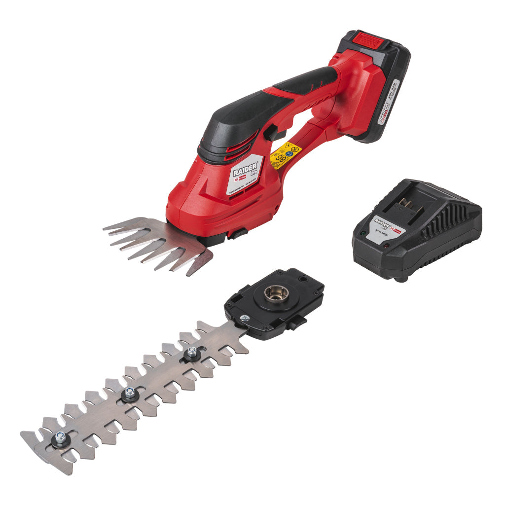 Raider R20 Foarfeca 20V pentru iarba si gard viu 2.0Ah RDP-KGSHT20 R20 - O baterie, multe posibilitati!