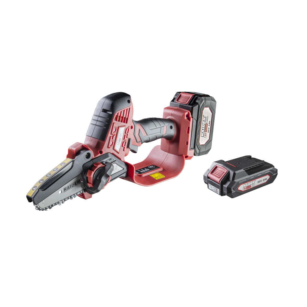 Raider R20 Fierastrau de gradina cu lant si lama 20V 100mm 2.0 + 4.0Ah RDP-SBGP20 R20 - O baterie, multe posibilitati!