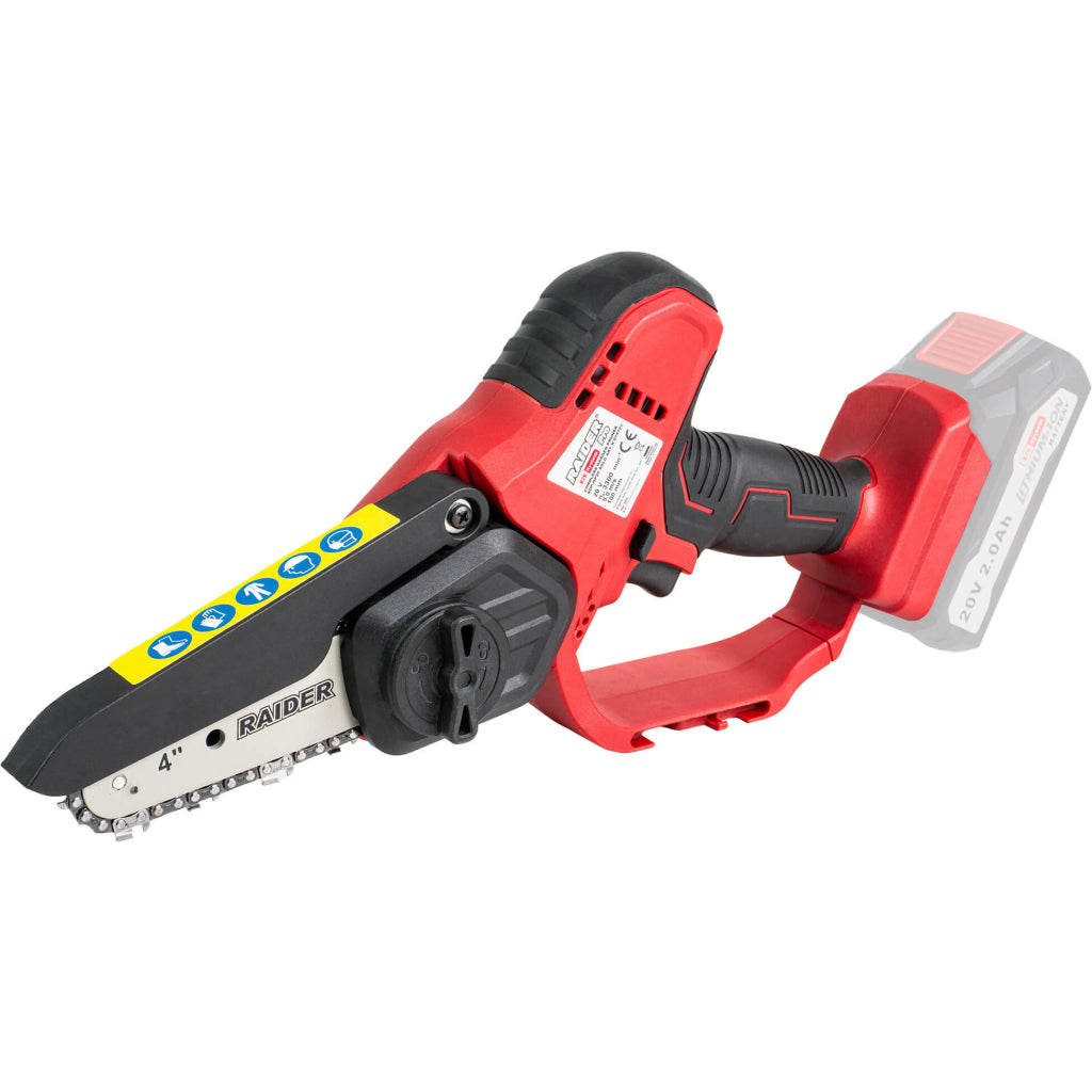Raider R20 Fierastrau de gradina cu lant si lama 20V 100mm SOLO RDP-GP20 R20 - O baterie, multe posibilitati!