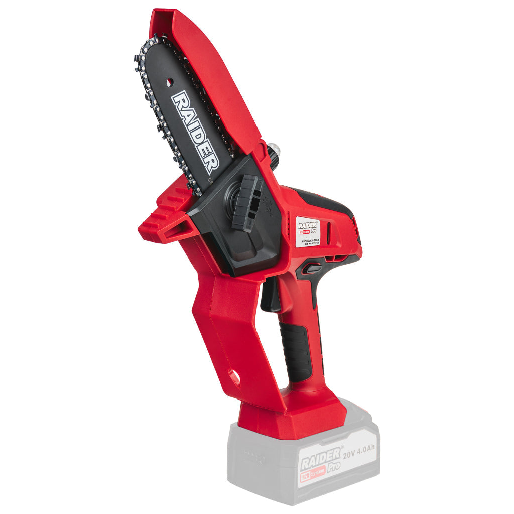 Raider R20 Fierastrau de gradina cu lant si lama 20V 150mm SOLO RDP-KCCS20 R20 - O baterie, multe posibilitati!