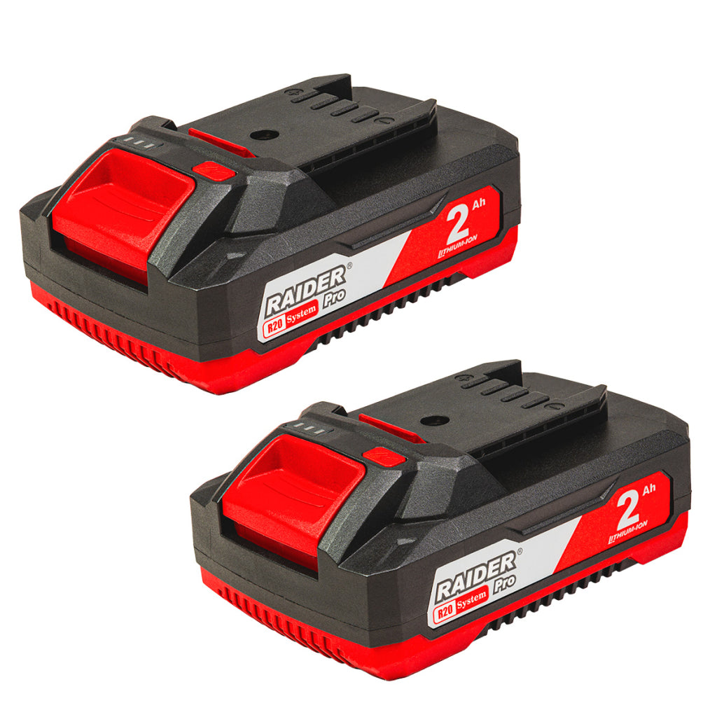 R20 set 2 acumulatori 2.0 amperi compatibili cu intreaga gama Raider R20 R20 - O baterie, multe posibilitati!