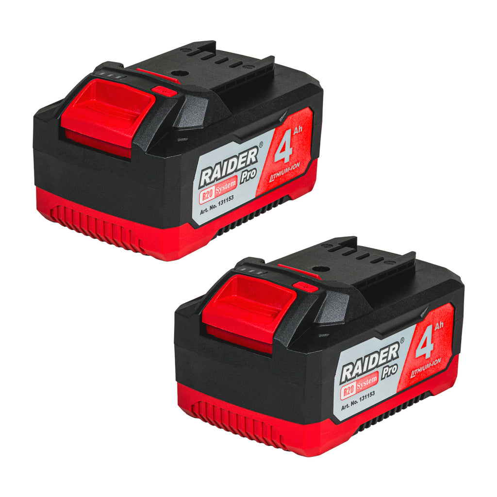 R20 set 2 acumulatori 4.0 amperi compatibili cu intreaga gama Raider R20 R20 - O baterie, multe posibilitati!