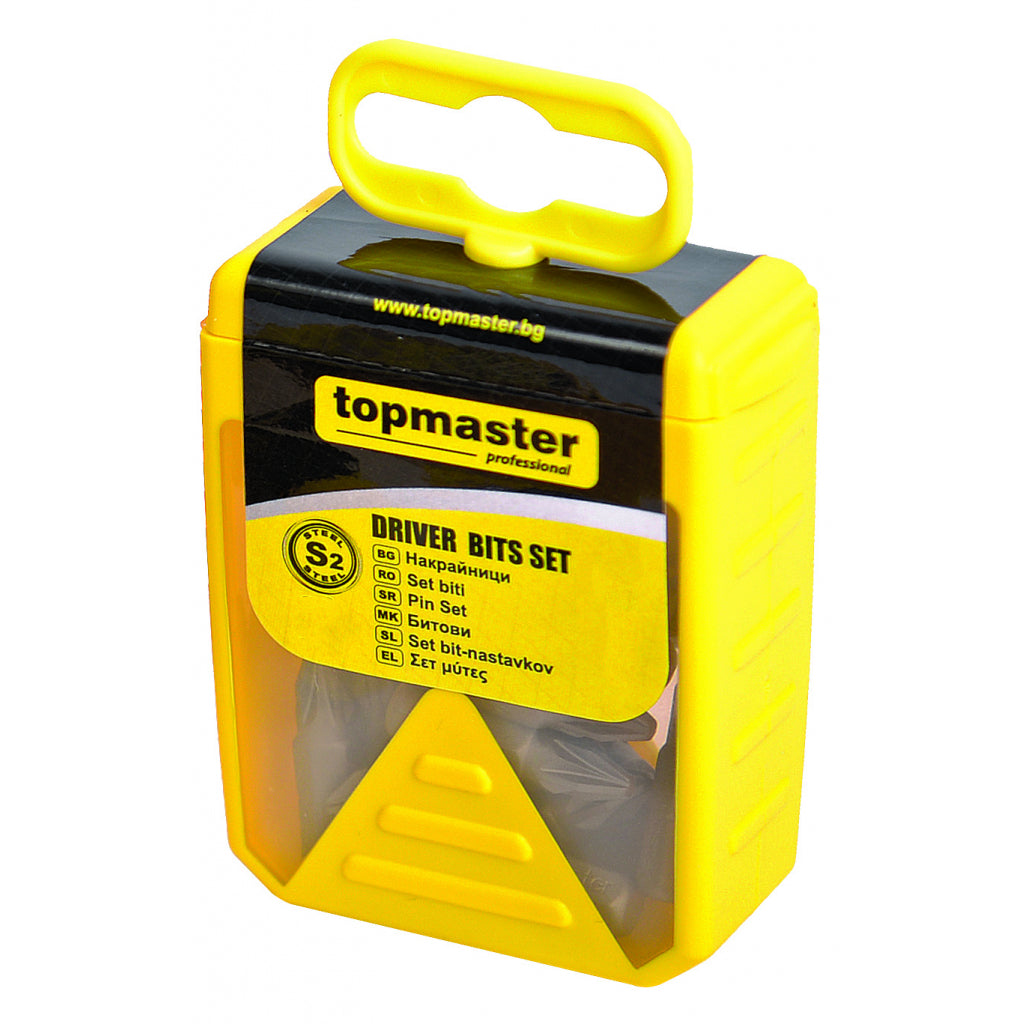Topmaster set 20 biti PZ2 x 25mm S2 HRC 59-60 R20 - O baterie, multe posibilitati!