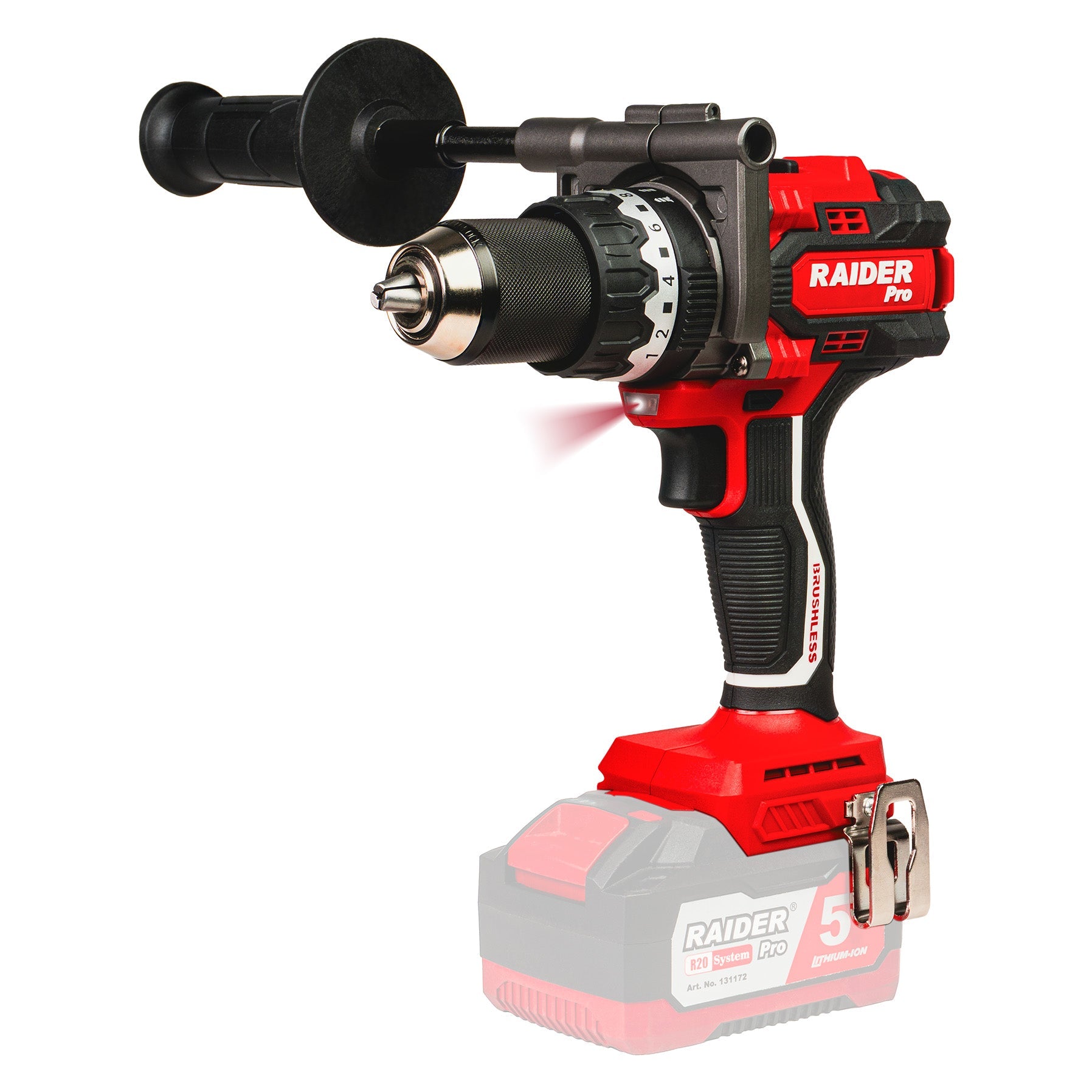 Raider R20 Masina de gaurit si insurubat 20V 160Nm SOLO RDP-PBID20 R20 - O baterie, multe posibilitati!