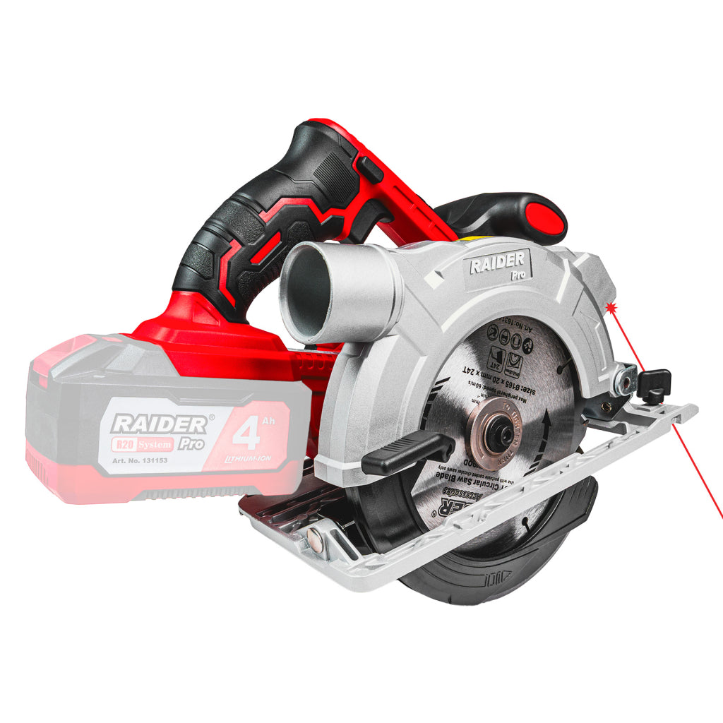 Raider R20 Fierastrau circular de mana 20V Ø165x20mm SOLO RDP-SCS20 R20 - O baterie, multe posibilitati!