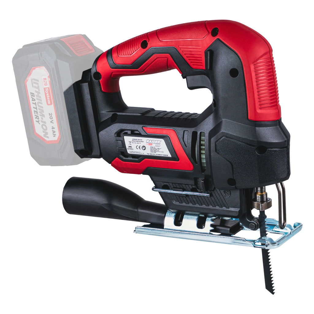 Raider R20 Fierastrau pendular prindere rapida 80mm SOLO RDP-KJS20 R20 - O baterie, multe posibilitati!