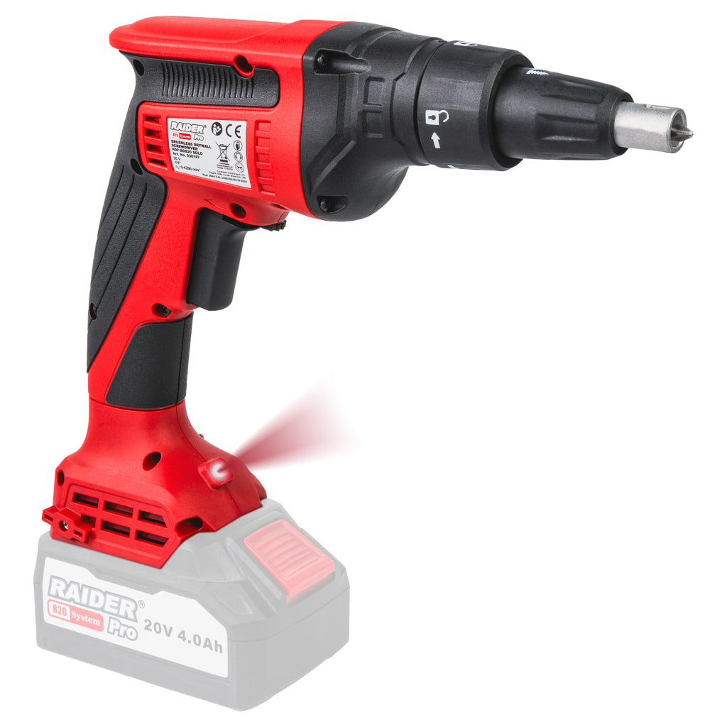 Raider R20 Surubelnita electrica gips-carton 20V SOLO RD-BDS20 R20 - O baterie, multe posibilitati!