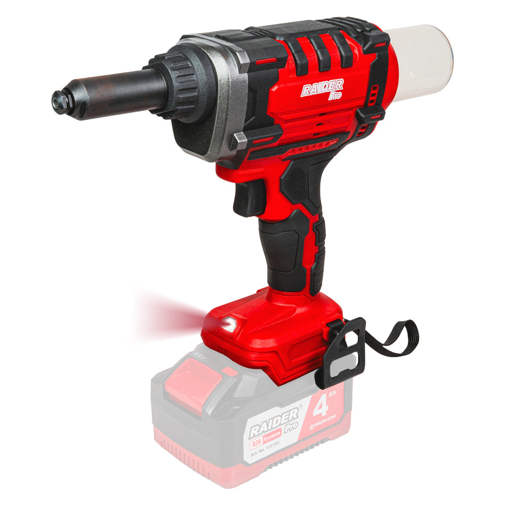 Raider R20 Pistol nituri pop brushless 20V 10000N valiza SOLO RDP-BBRG20 R20 - O baterie, multe posibilitati!