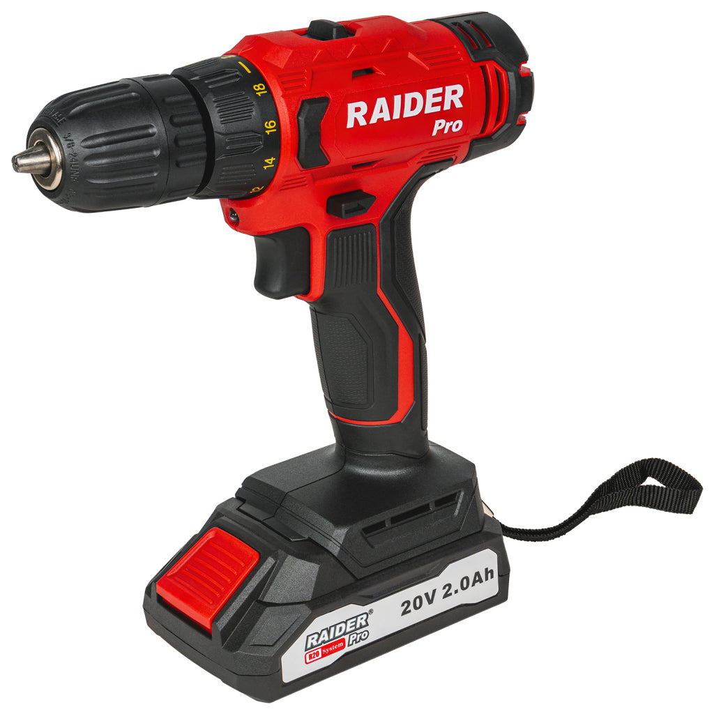 Raider R20 Masina de gaurit si insurubat 20V 2.0Ah 44Nm RDP-SPCD20 R20 - O baterie, multe posibilitati!