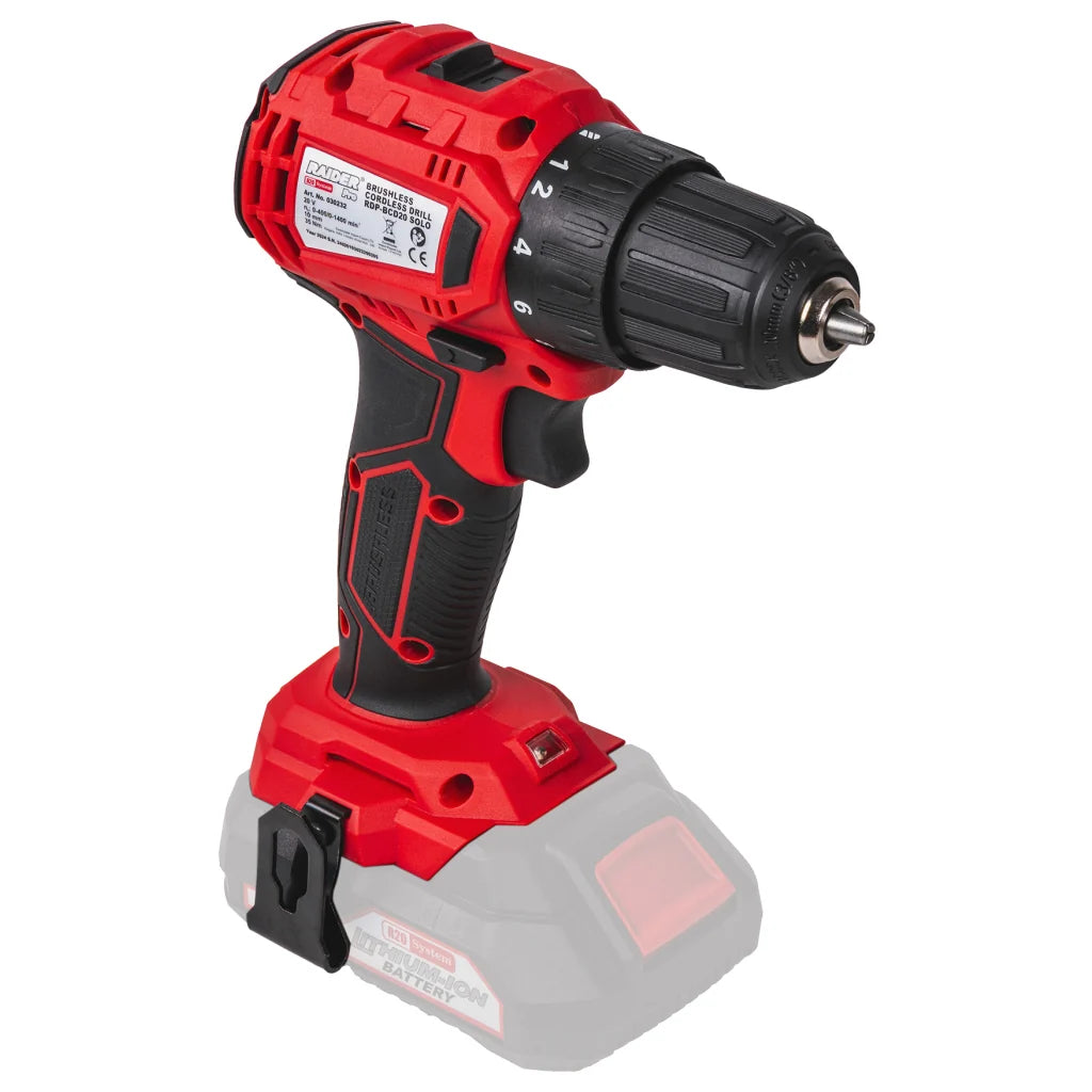 Raider R20 Masina de gaurit si insurubat 20V, SOLO, 35Nm, 10mm, RDP-BCD20 R20 - O baterie, multe posibilitati!