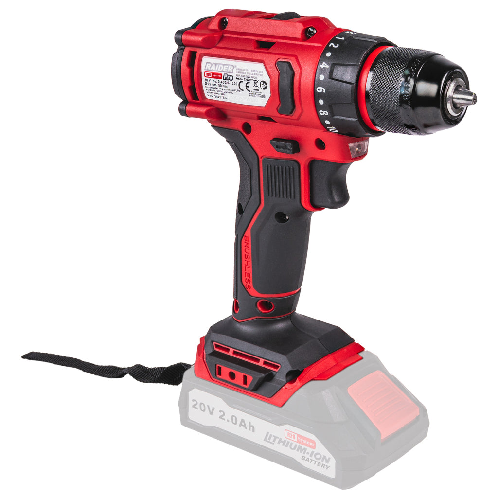 Raider R20 Masina de gaurit si insurubat 20V SOLO 50Nm RDP-PBCDI20 R20 - O baterie, multe posibilitati!