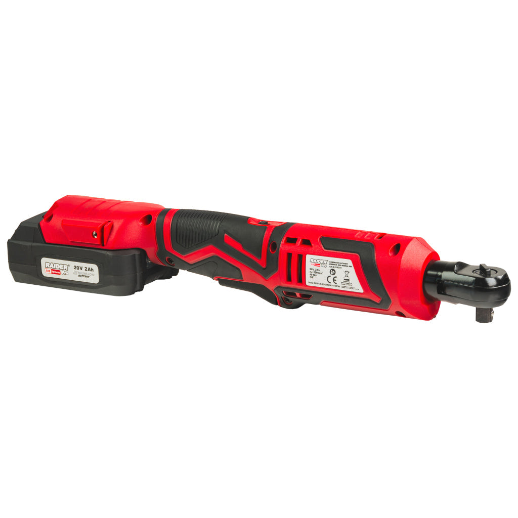 Raider R20 Cheie cu clichet 3/8" 40Nm LED 2.0Ah RDP-KRW20 R20 - O baterie, multe posibilitati!