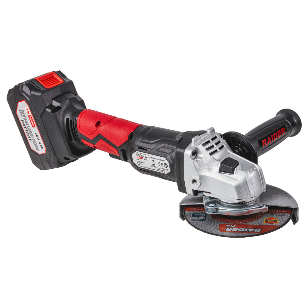 Raider R20 Polizor unghiular Ø125mm 20V 4.0Ah RDP-KBAG20 R20 - O baterie, multe posibilitati!