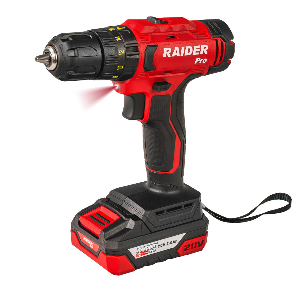 Raider R20 trusa bormasina si masina insurubat cu impact 1/2" 320Nm 2x2.0Ah RDP-PCDIW20 R20 - O baterie, multe posibilitati!
