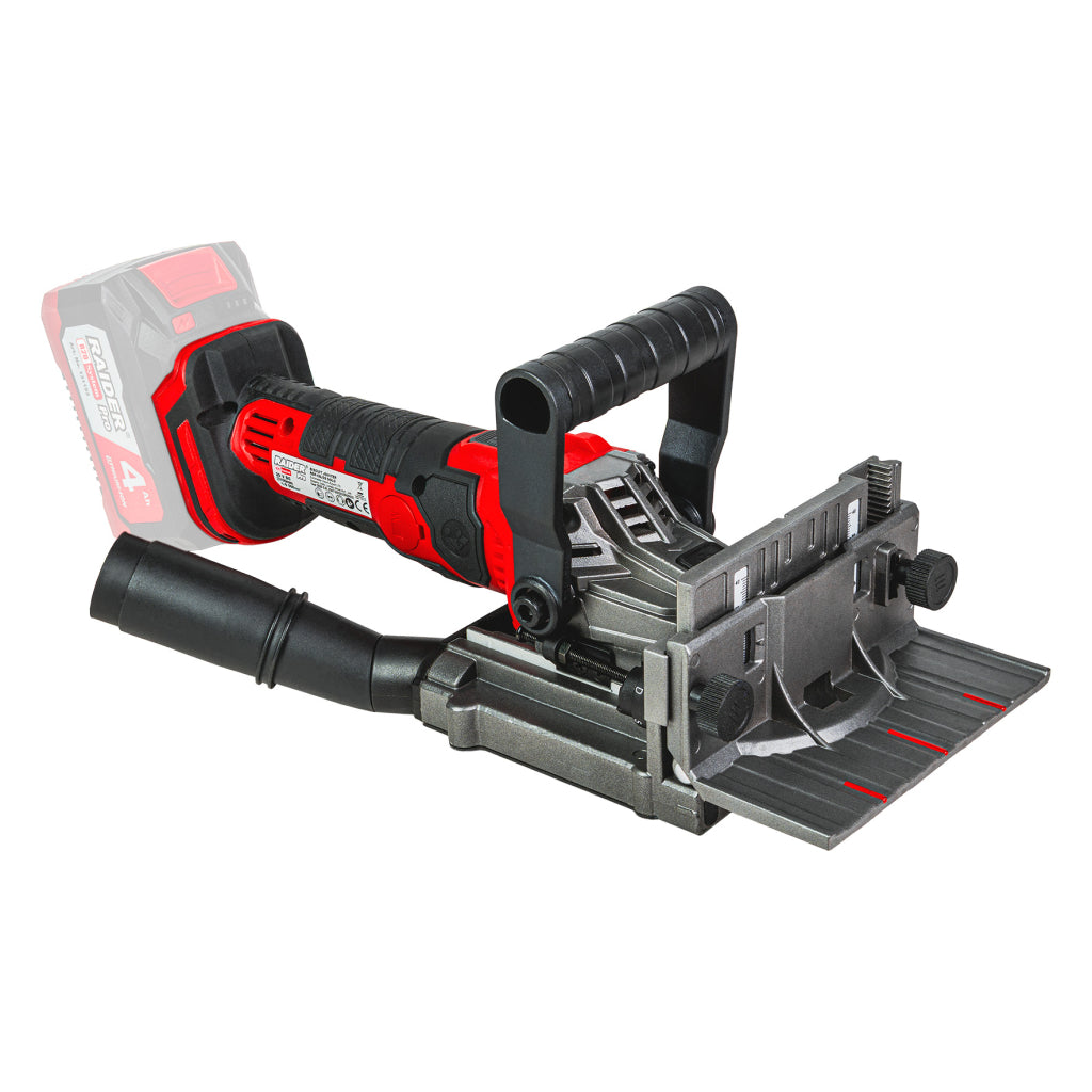Freza pentru Biscuiti pe Acumulator Raider Pro R20 RDP-CBJ20, 20V, Ø100mm, Solo R20 - O baterie, multe posibilitati!