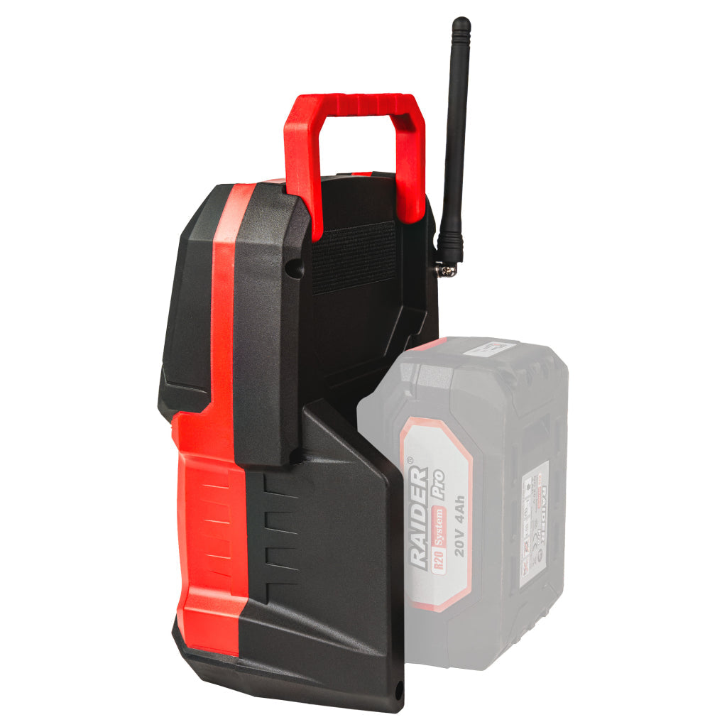 Raider R20 Radio cu Bluetooth si USB 20V 20W SOLO RDP-PRS20 R20 - O baterie, multe posibilitati!