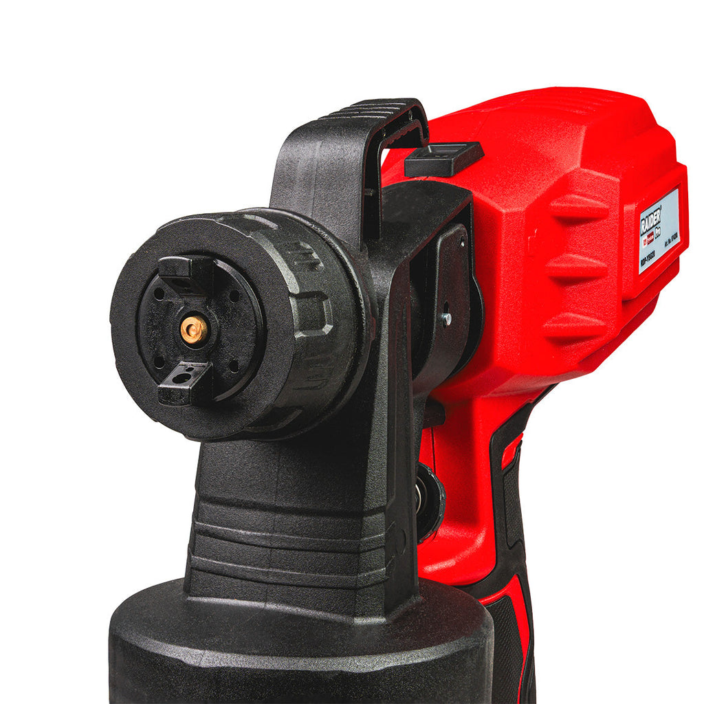 Raider R20 Pistol de vopsit 20V cu 3 duze Ø1.5-2.5mm 0.8L SOLO RDP-YSGC20 R20 - O baterie, multe posibilitati!