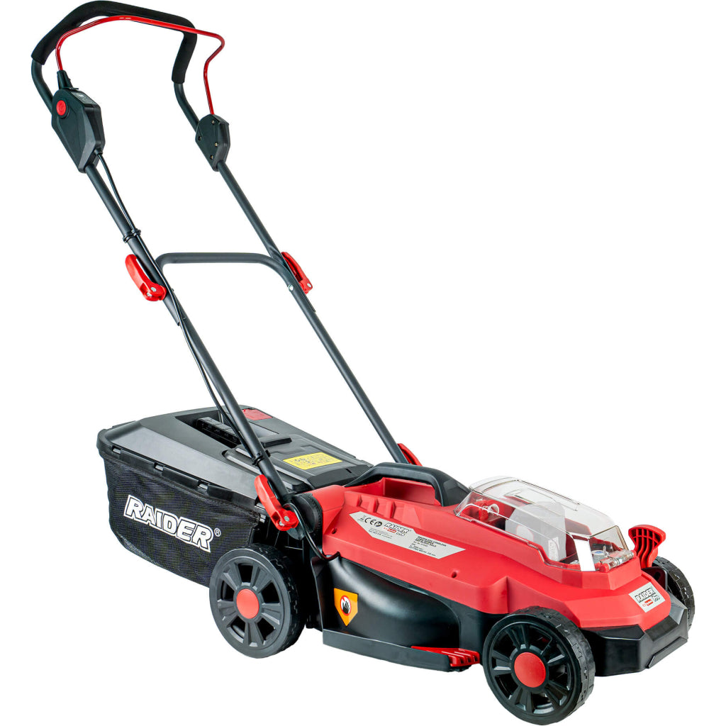Raider R20 Masina tuns iarba brushless 20V 33cm 35L SOLO RDP-BLM20 R20 - O baterie, multe posibilitati!