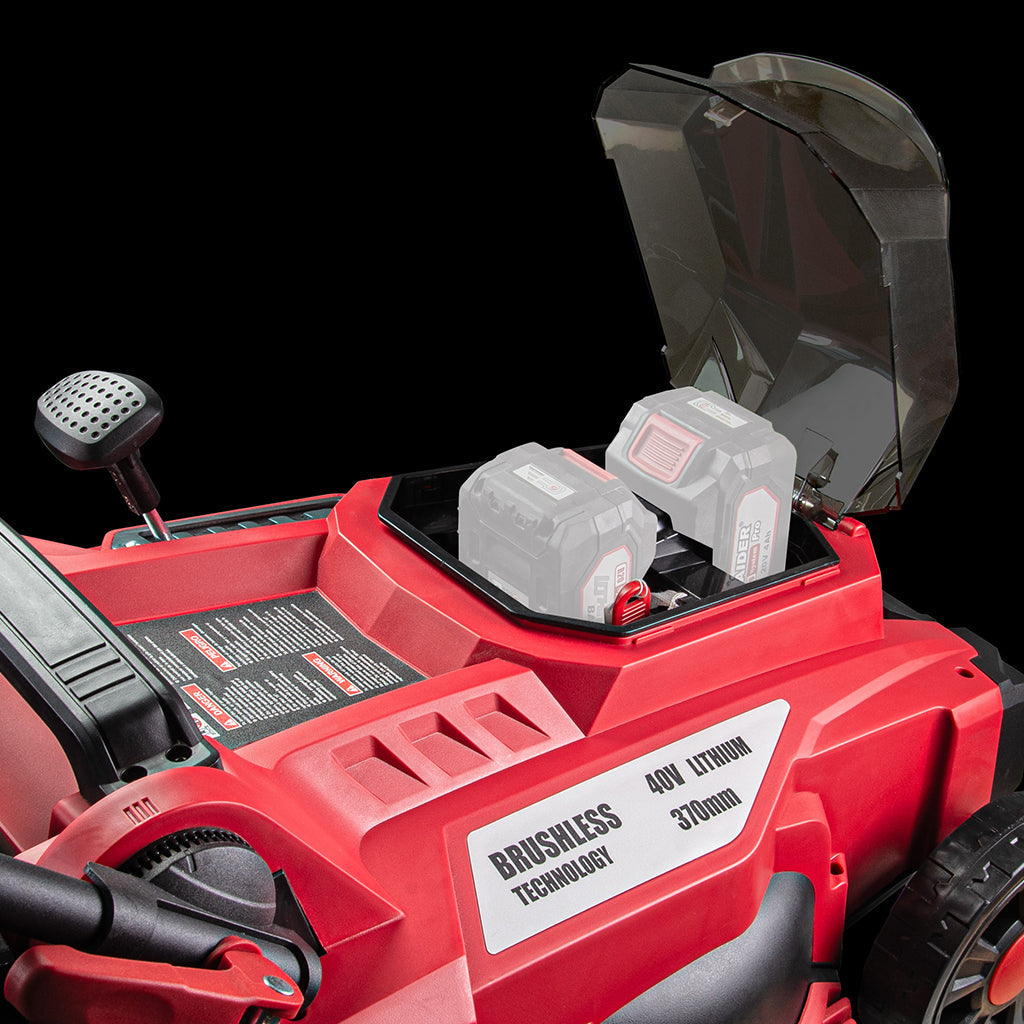 Raider R20 Masina tuns iarba brushless 40V 37cm 35L SOLO RDP-BCLM20 R20 - O baterie, multe posibilitati!