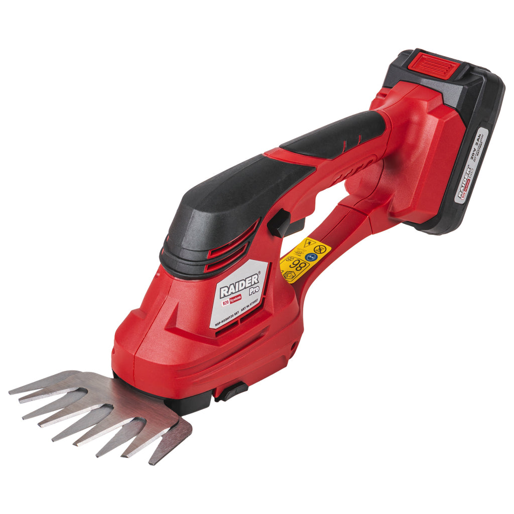 Raider R20 Foarfeca 20V pentru iarba si gard viu 2.0Ah RDP-KGSHT20 R20 - O baterie, multe posibilitati!