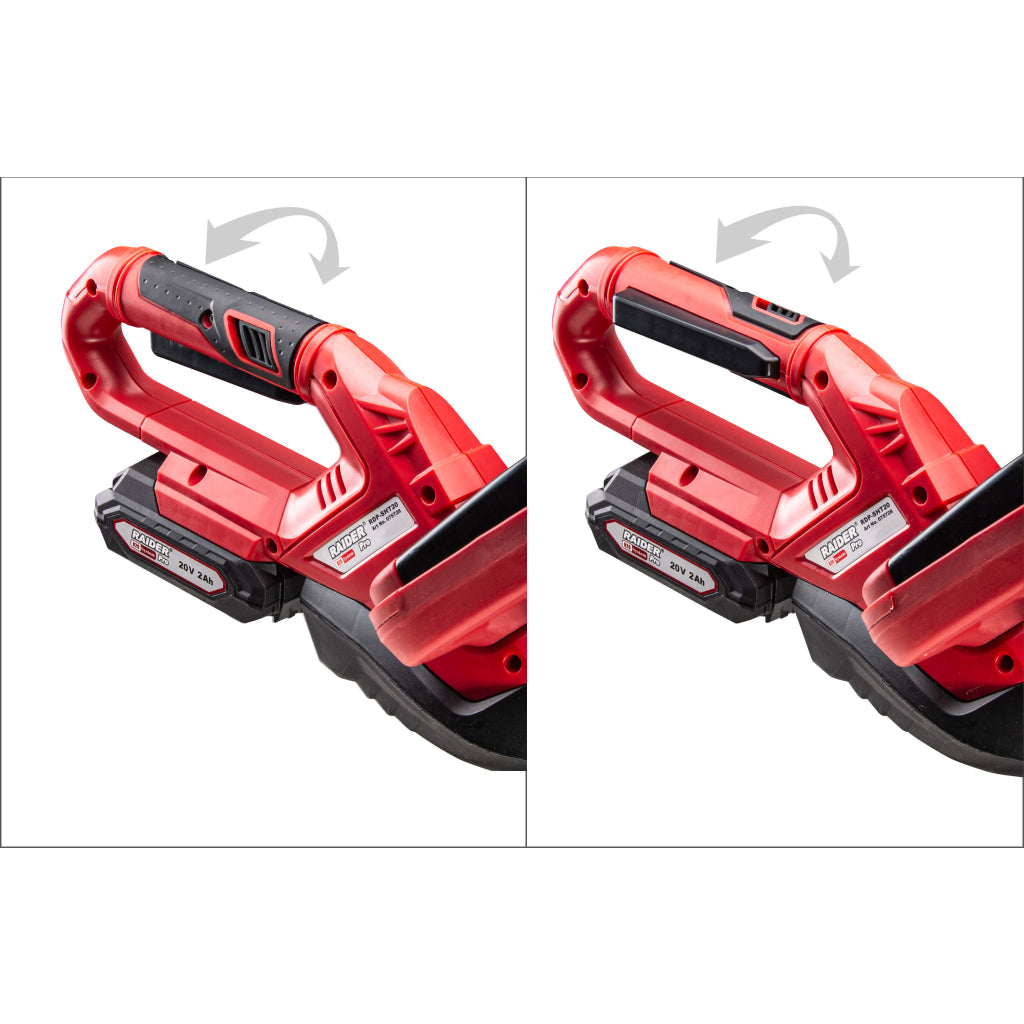Raider R20 Trimmer gard viu 20V 56cm 14mm 2.0Ah RDP-SHT20 R20 - O baterie, multe posibilitati!