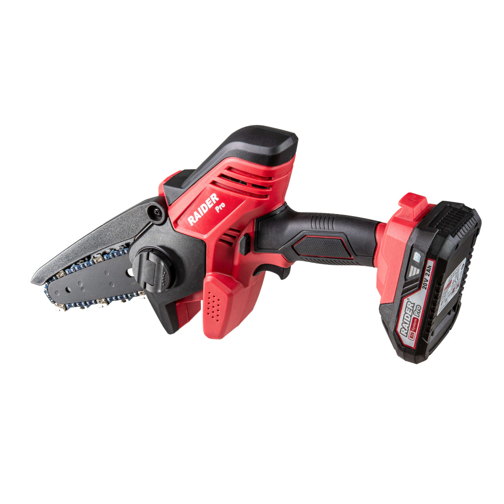Raider R20 Fierastrau de gradina cu lant si lama 20V 120mm 2.0Ah RDP-GP20 R20 - O baterie, multe posibilitati!