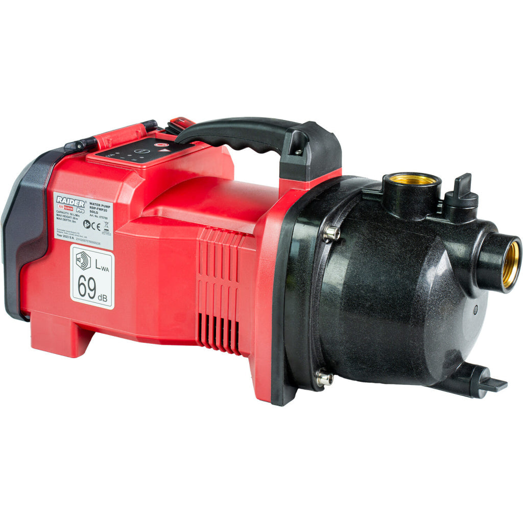 Raider R20 Pompa apa 40V 50L/min 26m 1" SOLO RDP-FWP20 R20 - O baterie, multe posibilitati!