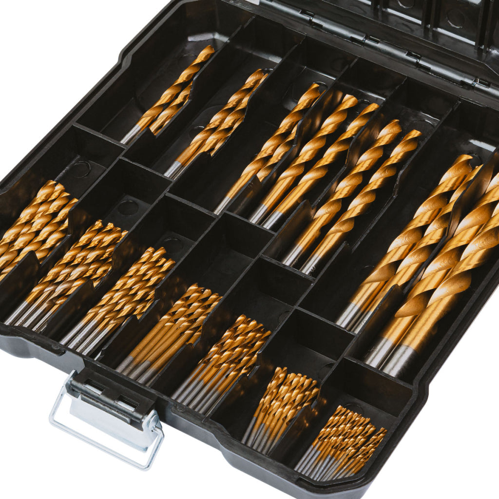 Raider trusa universala 99 burghie HSS+TIN pentru metal R20 - O baterie, multe posibilitati!