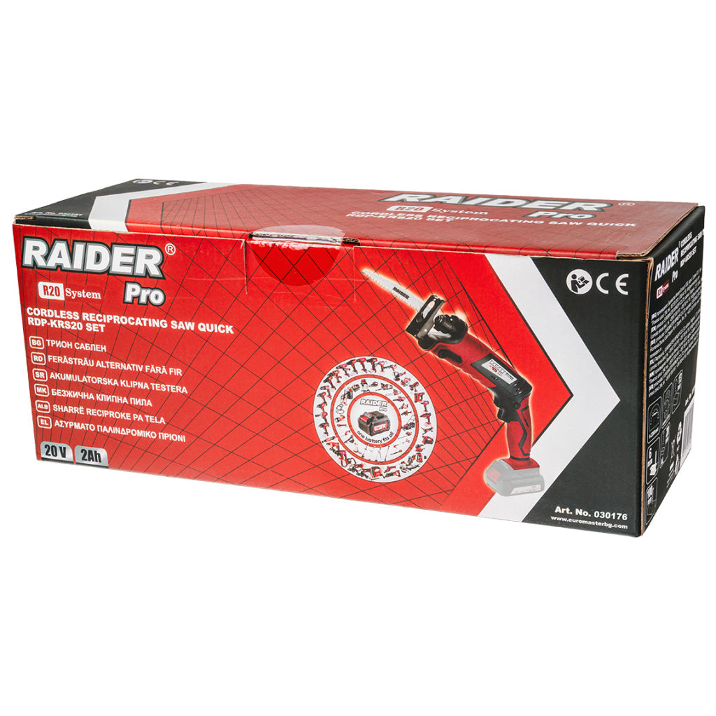 Raider R20 Fierastrau sabie prindere rapida SOLO RDP-KRS20 R20 - O baterie, multe posibilitati!