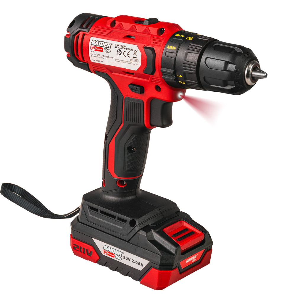 Raider R20 trusa bormasina si masina insurubat cu impact 1/2" 320Nm 2x2.0Ah RDP-PCDIW20 R20 - O baterie, multe posibilitati!