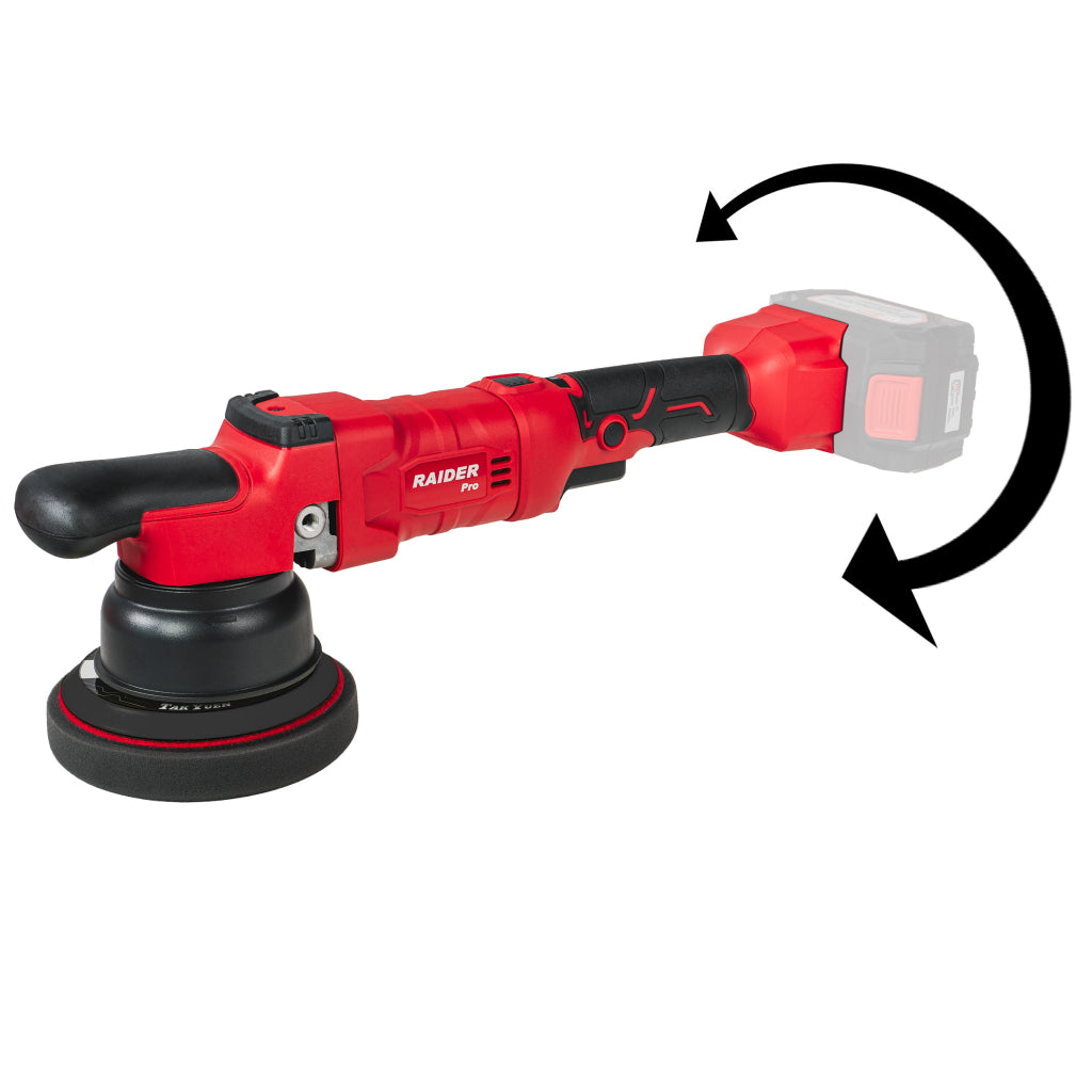 Raider R20 Masina de polisat 20V Ø125mm maner pivotant SOLO RDP-JPC20 R20 - O baterie, multe posibilitati!