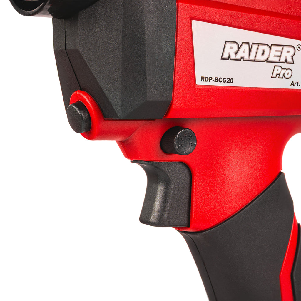 Raider R20 Pistol silicon 20V 310ml 2500N viteza variabila SOLO RDP-BCG20 R20 - O baterie, multe posibilitati!