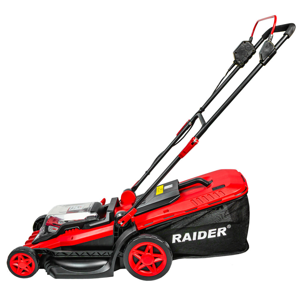 Raider R20 Masina tuns iarba brushless 40V 37cm 35L SOLO RDP-BCLM20 R20 - O baterie, multe posibilitati!