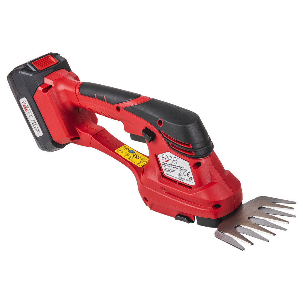 Raider R20 Foarfeca 20V pentru iarba si gard viu 2.0Ah RDP-KGSHT20 R20 - O baterie, multe posibilitati!