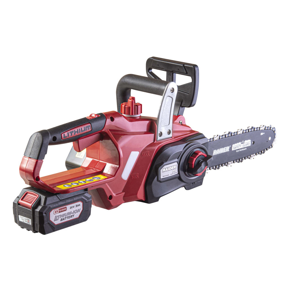 Raider R20 Fierastrau electric cu lant si lama 20V 250mm 3.0Ah RDP-SCS20 R20 - O baterie, multe posibilitati!