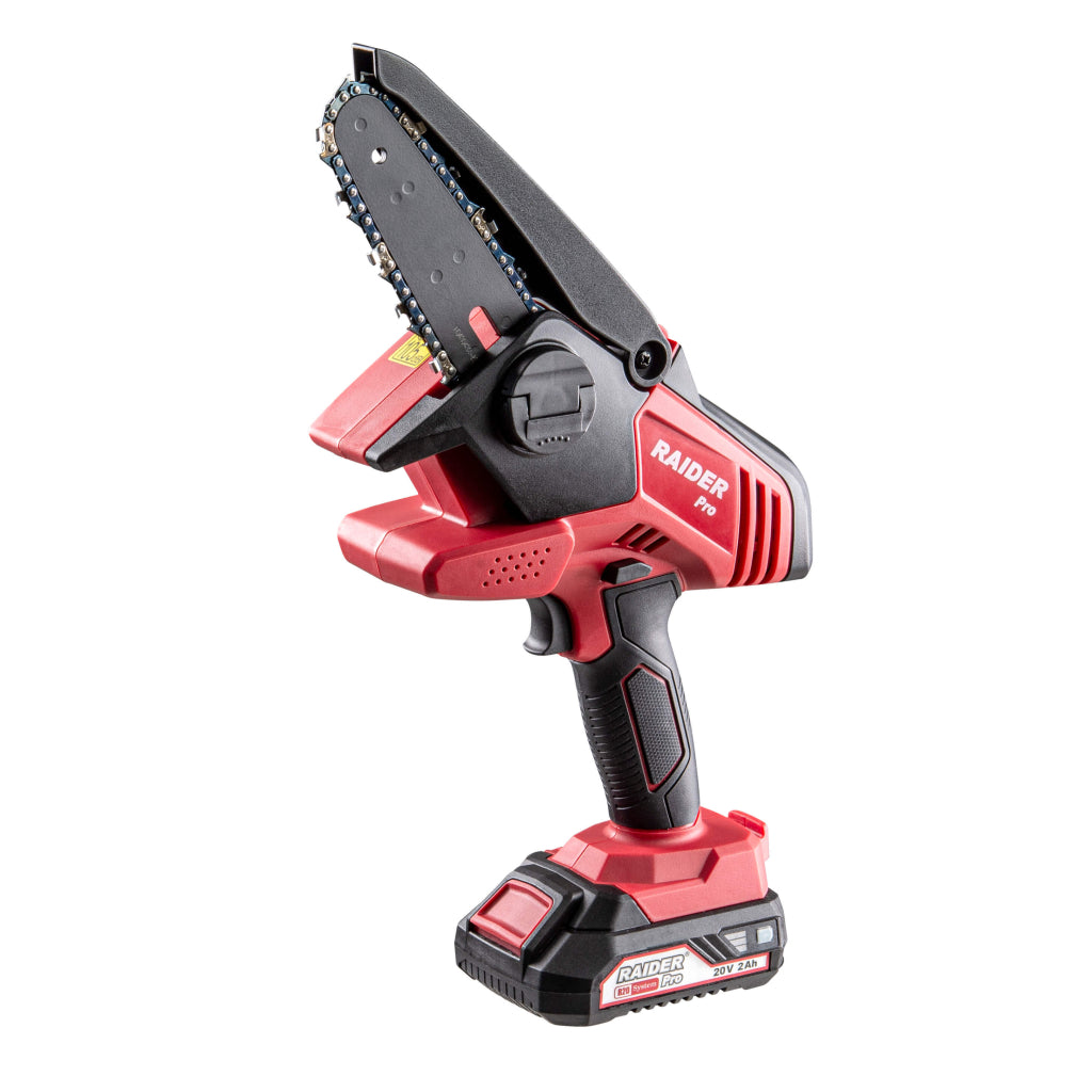 Raider R20 Fierastrau de gradina cu lant si lama 20V 120mm 2.0Ah RDP-GP20 R20 - O baterie, multe posibilitati!